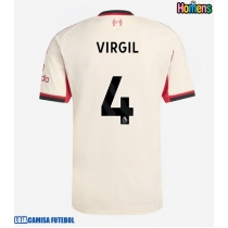 Camisa de Futebol Liverpool Virgil van Dijk #4 Equipamento Secundário 2025-26 Manga Curta
